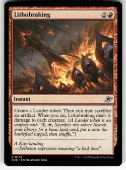 LITHOBRAKING U MAGIC THE GATHERING MTG EDGE OF ETERNITIES 142 NM - Image 1