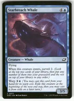 STARBREACH WHALE C MAGIC THE GATHERING MTG EDGE OF ETERNITIES 77 NM - Image 1