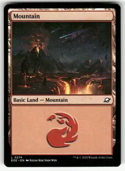 MOUNTAIN () L MAGIC THE GATHERING MTG EDGE OF ETERNITIES 274 NM - Image 1