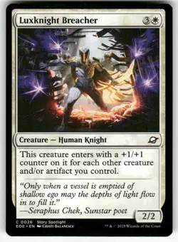 LUXKNIGHT BREACHER C MAGIC THE GATHERING MTG EDGE OF ETERNITIES 26 NM - Image 1