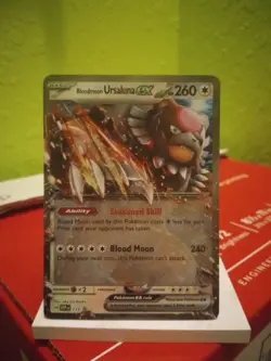 Bloodmoon Ursaluna Ex Black Star Promo #177 Scarlet & Violet Pokemon !!MINT!! - Image 2