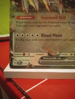 Bloodmoon Ursaluna Ex Black Star Promo #177 Scarlet & Violet Pokemon !!MINT!! - Image 3