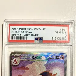 PSA 10 GEM MINT Charizard ex #201 Special Art Rare SV2a Pokemon 151 JP 2023 - Image 4