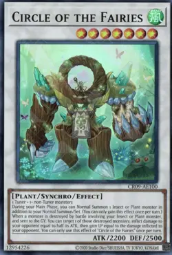 Yugioh Asian-English Circle of the Fairies CR09-AE100 Super Rare - Image 1