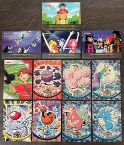 (12) 2000 Topps Pokemon TV Animation Edition Series 2 Card Lot Base/Episodes/H&V - Image 1