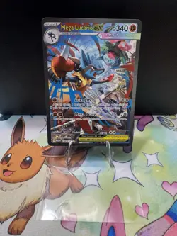 Mega Lucario Ex Alternate Art 179/132 Mega Evolution Secret Rare Pokemon Card NM - Image 1