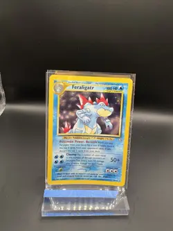 Pokemon TCG Feraligatr Neo Genesis Holo Unlimited Rare Card 4/111 - Image 1