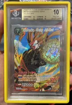 ss gotenks going all out bt10-110 spr bgs 10 dragon ball super card game psa dbs - Image 4