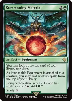 Foil - Summoning Materia (Surge Foil) - 72 / NM / English MTG - Image 1