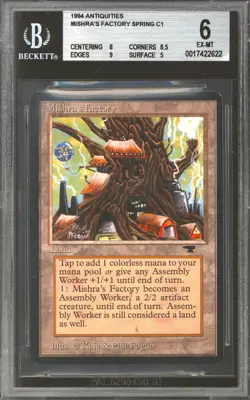 Magic MTG Antiquities Mishra's Factory (Spring) BGS 6 (8 8.5 9 5) PLAYED LP - Image 1