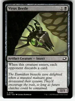 VIRUS BEETLE C MAGIC THE GATHERING MTG EDGE OF ETERNITIES 124 NM - Image 1