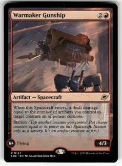 WARMAKER GUNSHIP R MAGIC THE GATHERING MTG EDGE OF ETERNITIES 167 NM - Image 1