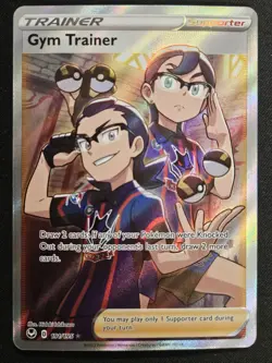 Gym Trainer 191/195 SWSH Silver Tempest Full Art Ultra Rare Holo Pokemon 2022 NM - Image 1
