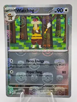 Pokemon TCG Watchog 073/086 White Flare Master Ball Reverse Holo Uncommon - NM - Image 1