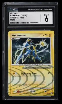 2009 Pokemon Arceus Arceus CGC 6 English #AR6 Holo Rare - Image 1