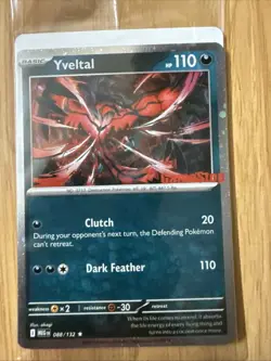 Pokemon TCG Yveltal 088/132 Holo Mega Evolution (Sealed GameStop Promo) - Image 1