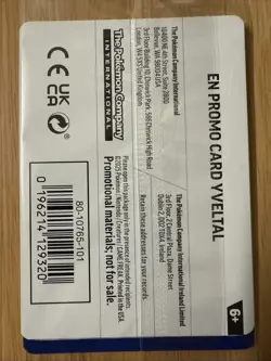 Pokemon TCG Yveltal 088/132 Holo Mega Evolution (Sealed GameStop Promo) - Image 2