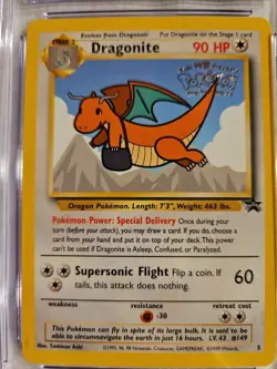 DRAGONITE POKEMON (1999) BLACK STAR PROMOS - 5 MEWTWO STRIKES BACK - STAMPED - Image 2