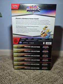 Pokemon TCG Prismatic Evolutions Poster Collection 7 Box Bundle Sealed. - Image 2