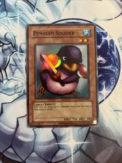 (RP01) Yugioh! TCG - 'Penguin Soldier' - RP01-EN089. Super Reprint NM - Image 1