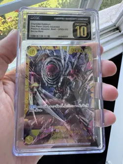 ONE PIECE Card Game PRB-01 OP03-123 Charlotte Katakuri SEC JPN CGC10 GEM MINT - Image 1