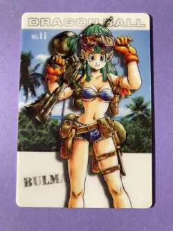 Bulma 2003 Dragon Ball Super Wafer Card holo BANDAI Japanese Very Rare - Image 1