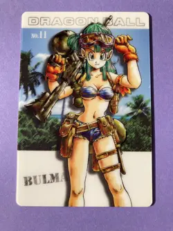 Bulma 2003 Dragon Ball Super Wafer Card holo BANDAI Japanese Very Rare - Image 3