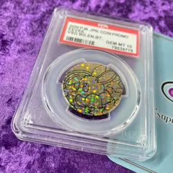 PSA 10 2020 Eevee Pokemon Card Japanese Coin Promo Gem Mint Graded - Image 1