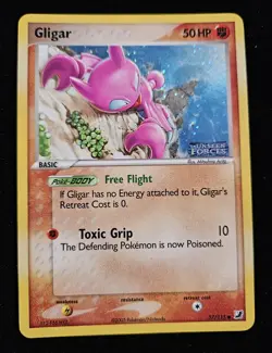 Gligar 2005 Holo Pokemon 57/115 Ex Unseen Forces Card - Image 4