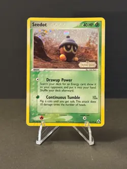 Seedot 61/92 Legend Maker Pokemon Card Reverse Holo Stamped Heavy Played HP - Image 1