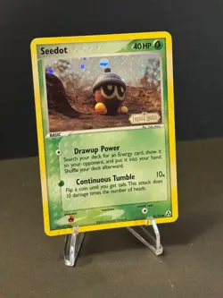 Seedot 61/92 Legend Maker Pokemon Card Reverse Holo Stamped Heavy Played HP - Image 3
