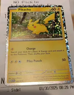 Pikachu New 2025 McDonalds Happy Meal Holo Pokemon Dragon Discovery Card 002/015 - Image 4
