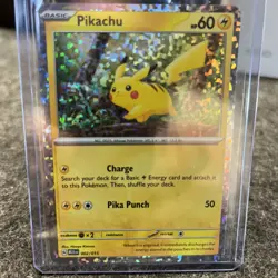 Pikachu New 2025 McDonalds Happy Meal Holo Pokemon Dragon Discovery Card 002/015 - Image 1