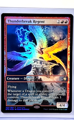 MTG Magic the Gathering Game Day Championship Promo Foil Thunderbreak Regent LP - Image 1