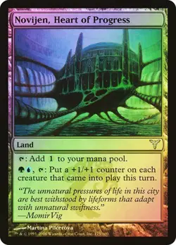 Dissension MTG Foil Novijen, Heart of Progress Magic - Image 1