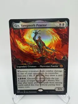 Gix, Yawgmoth Praetor (Extended Art) The Brothers' War Foil - Image 1