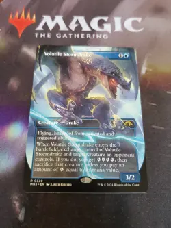 Mtg. Volatile Stormdrake. Borderless. Modern Horizons 3. Pack Fresh - Image 1