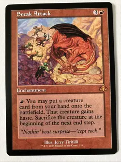 Sneak Attack (Retro Frame) Dominaria Remastered Regular - Image 1