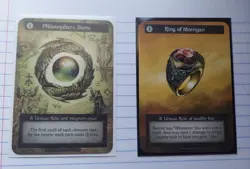 Sorcery Contested Realm Nonfoil Philosopher’s Stone and Ring of Morrigan - Image 1