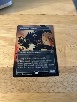 Blightsteel Colossus (Borderless) Double Masters Foil - Image 1