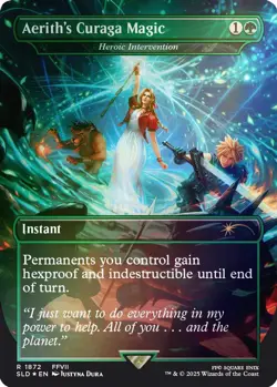 Foil - Aerith's Curaga Magic - Heroic Intervention (Rainbow Foil) - 187 - Image 1