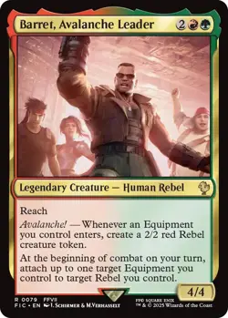 Foil - Barret, Avalanche Leader (Surge Foil) - 79 / NM / English MTG - Image 1