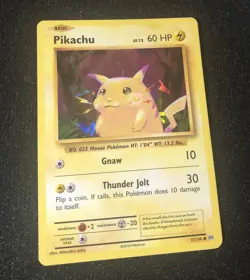 Pikachu Cracked Ice Holo Pokemon Card 35/108 EVO Evolutions LP-NM - Image 1