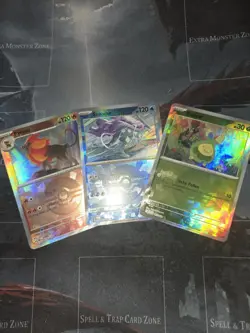 Pyroar, Suicune, Budew Poke Ball 3 Card Lot Pokemon Prismatic Evolutions Set NM - Image 1