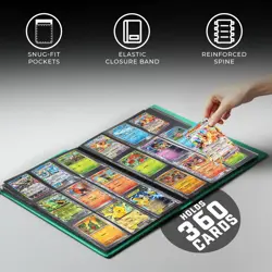 Trading Card Binder Pro-Folio - 9 Pocket Binder - Side-Loading Album, Durable... - Image 3