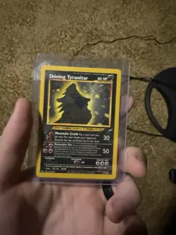 Pokemon TCG Shining Tyranitar Neo Destiny Holo Card 113/105 - Image 5