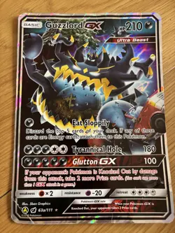 Jumbo Pokemon Guzzlord GX 63a/111 Alternate Art JUMBO Oversized Card - Image 1