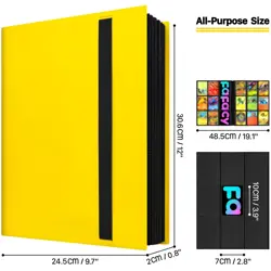 【2025】Trading Card Binder 9 Pocket Pages, Sports Hockey Card Binder Collector - Image 3