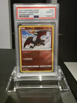 Pokemon TCG Radiant Charizard Crown Zenith Holo Ultra Rare Card 020/159 PSA 10 - Image 5