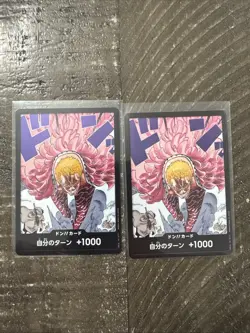 Don!! Card [Doflamingo] OP10-DON Parallel Royal Blood One Piece Japanese TCG 2X - Image 1